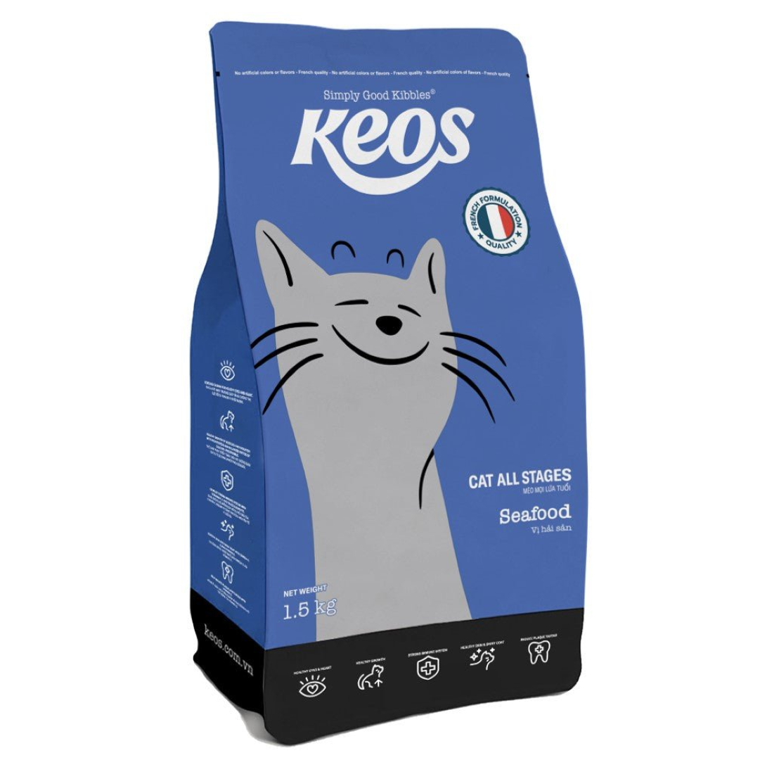 KEOS CAT ALL STAGES SEAFOOD 7KG